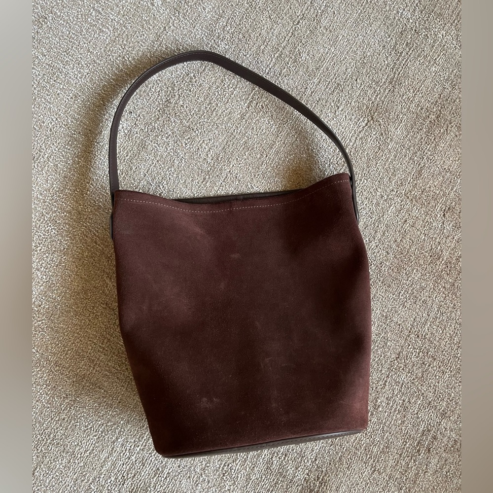 J.Crew Brown Suede and Leather Berkeley Bucket Bag